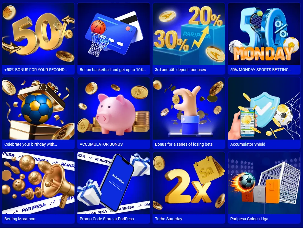 Sports promotions on Paripesa